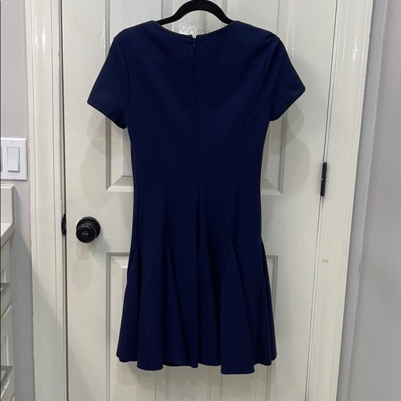 HALSTON HERITAGE Navy Stretch Ponte Dress EUC! - Picture 7 of 11